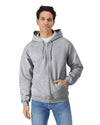 SOFTSTYLE® MIDWEIGHT FLEECE ADULT FULL ZIP HOODED SWEATSHIRT | GISF600