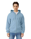 SOFTSTYLE® MIDWEIGHT FLEECE ADULT FULL ZIP HOODED SWEATSHIRT | GISF600