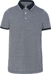 MEN'S TWO-TONE MARL POLO SHIRT | KA266