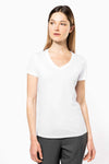 LADIES' SUPIMA® V-NECK SHORT SLEEVE T-SHIRT | KA3003