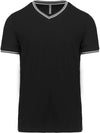 MEN'S PIQUÉ KNIT V-NECK T-SHIRT | KA374