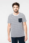 STRIPED SHORT SLEEVE SAILOR T-SHIRT WITH POCKET | KA378