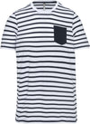 KIDS' STRIPED SHORT SLEEVE SAILOR T-SHIRT WITH POCKET | KA379