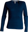 LADIES' LONG-SLEEVED V-NECK T-SHIRT | KA382