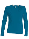 LADIES' LONG-SLEEVED V-NECK T-SHIRT | KA382