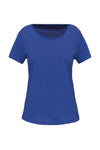 LADIES' SHORT-SLEEVED ORGANIC T-SHIRT WITH RAW EDGE NECKLINE | KA399