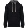 UNISEX CONTRAST PATTERNED HOODED SWEATSHIRT | KA4013