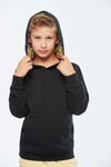 UNISEX KIDS CONTRAST PATTERNED HOODED SWEATSHIRT | KA4014