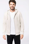 MEN'S ECO-FRIENDLY HOODED SWEATSHIRT WITH ZIP FASTENING | KA4030