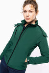 LADIES' DETACHABLE HOODED SOFTSHELL JACKET | KA414