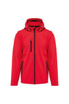 UNISEX 3-LAYER SOFTSHELL HOODED JACKET WITH REMOVABLE SLEEVES | KA422