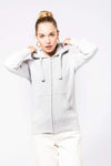 LADIES' FULL ZIP HOODED SWEATSHIRT | KA464