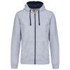 MEN'S CONTRAST HOODED FULL ZIP SWEATSHIRT | KA466