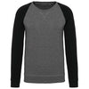 MEN'S TWO-TONE ORGANIC CREW NECK RAGLAN SLEEVE SWEATSHIRT | KA491