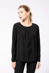 LADIES' LONG-SLEEVED CREPE BLOUSE | KA5003