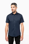 SHORT-SLEEVED COTTON/ELASTANE SHIRT | KA531