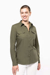 LADIES' LONG SLEEVED SAFARI SHIRT | KA591