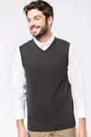 MEN'S SLEEVELESS V-NECK JUMPER | KA969