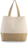 CANVAS & JUTE HOLD-ALL SHOPPER BAG | KI0235