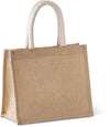 JUTE CANVAS TOTE - MEDIUM | KI0273