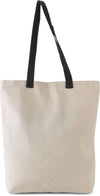 FLAT CANVAS SHOPPER WITH CONTRAST HANDLE | KI0277