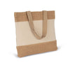 SHOPPING BAG IN COTTON AND WOVEN JUTE THREADS | KI0294