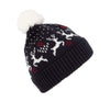 WINTER BEANIE WITH REINDEER DESIGN | KP512