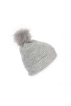 KNITTED BOBBLE BEANIE IN RECYCLED YARN | KP555