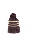KNITTED STRIPED BEANIE IN RECYCLED YARN | KP556
