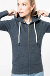 LADIES' VINTAGE ZIPPED HOODED SWEATSHIRT | KV2307