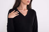 LADIES’ V-NECK FINE GAUGE COTTON PULLOVER | LWL9133