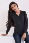 LADIES’ V-NECK FINE GAUGE COTTON PULLOVER | LWL9133