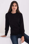 LADIES’ CREW NECK FINE GAUGE COTTON PULLOVER | LWL9188