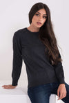 LADIES’ CREW NECK FINE GAUGE COTTON PULLOVER | LWL9188