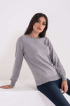 LADIES’ CREW NECK FINE GAUGE COTTON PULLOVER | LWL9188