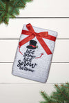 OLIMA CHRISTMAS TOWEL - LET IT SNOW SNOWMAN | OLXMAS12