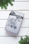 OLIMA CHRISTMAS TOWEL - LET IT SNOW FLAKES | OLXMAS13