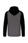 UNISEX TWO-TONE ZIPPED HOODED FLEECE JACKET | PA380