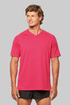 MEN’S V-NECK SHORT SLEEVE SPORTS T-SHIRT | PA476