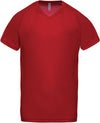 MEN’S V-NECK SHORT SLEEVE SPORTS T-SHIRT | PA476