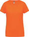 LADIES’ V-NECK SHORT SLEEVE SPORTS T-SHIRT | PA477