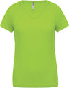 LADIES’ V-NECK SHORT SLEEVE SPORTS T-SHIRT | PA477