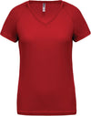 LADIES’ V-NECK SHORT SLEEVE SPORTS T-SHIRT | PA477