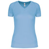 LADIES’ V-NECK SHORT SLEEVE SPORTS T-SHIRT | PA477