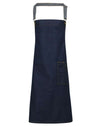 'DISTRICT' WAXED LOOK DENIM BIB APRON | PR134