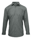 MEN'S CROSS-DYE ROLL SLEEVE POPLIN BAR SHIRT | PR217