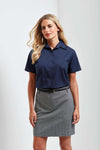 WOMEN'S SHORT SLEEVE POPLIN BLOUSE | PR302