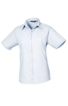 WOMEN'S SHORT SLEEVE POPLIN BLOUSE | PR302