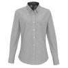 WOMEN'S COTTON RICH OXFORD STRIPES SHIRT | PR338