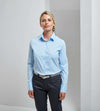 WOMEN'S STRETCH-FIT COTTON POPLIN LONG SLEEVE SHIRT | PR344